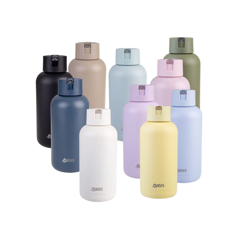 Oasis Moda 1.5L Vacuum Bottle|Black|Daffodil|Indigo|Latte|Olive Green|Orchid|Periwinkle|Pink Lemonade|Sea Mist|Alabaster