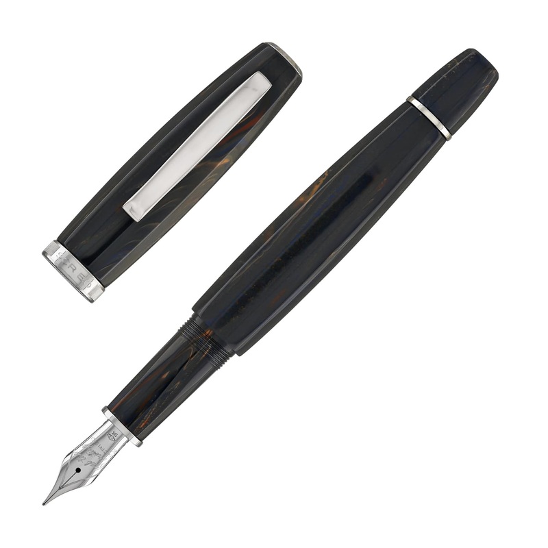 Scribo Feel Fountain Pen in Blu Califfo with Ruthenium Trim