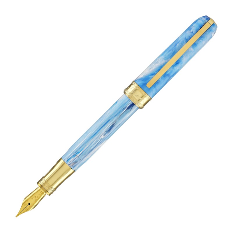 Visconti Comedia Fountain Pen in Paradiso with Yellow Gold Trim