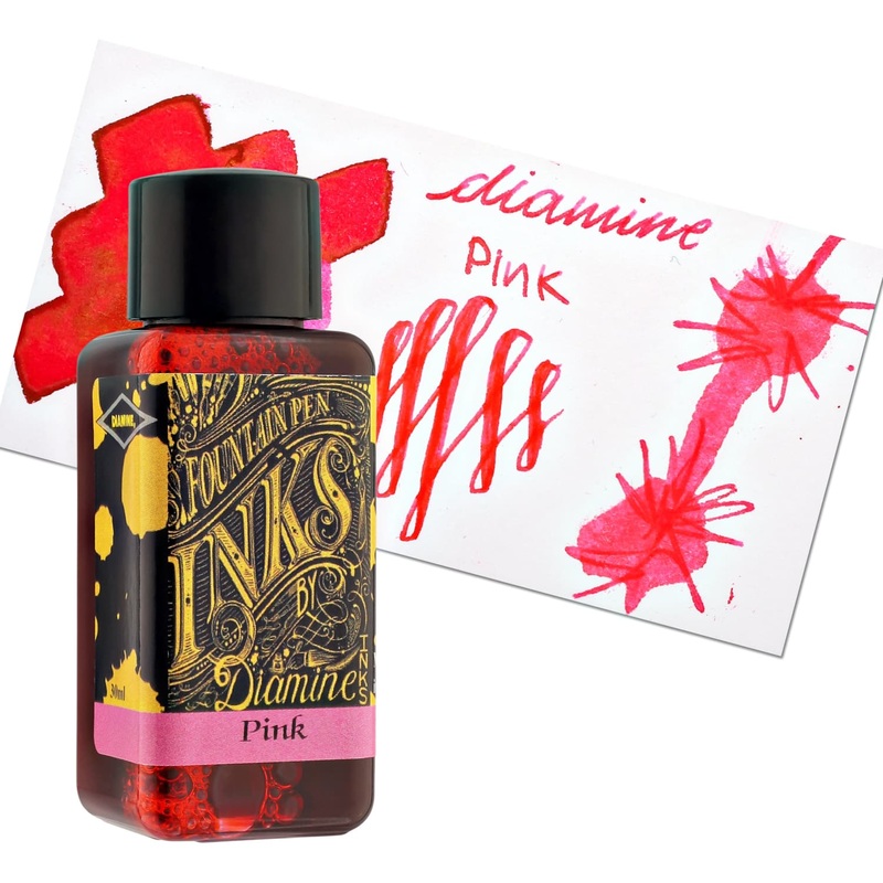 Diamine Bottled Ink in Pink|80ml|30ml