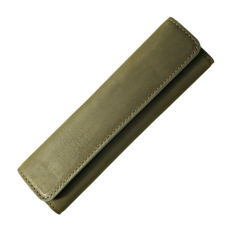 Endless Companion Leather in Green 1 Pen Pouch