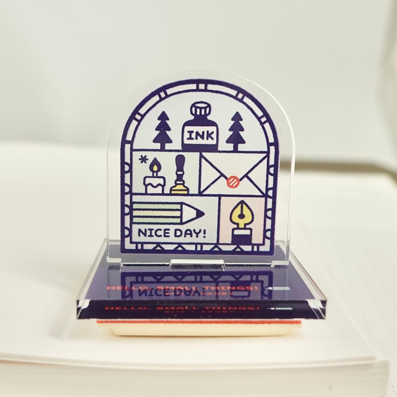 Eric Small Things x Sanby Acrylic Stand Stamp – Stained Glass