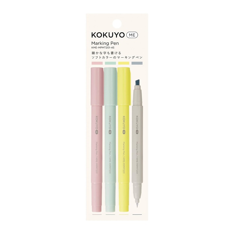 KOKUYO Me 2-Way Marker Set (Set of 4)