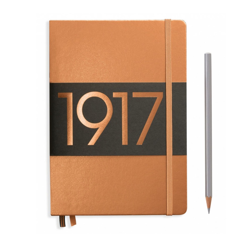 Leuchtturm1917 Metallic Edition A5 Medium Hardcover Notebook – Dotted / Copper