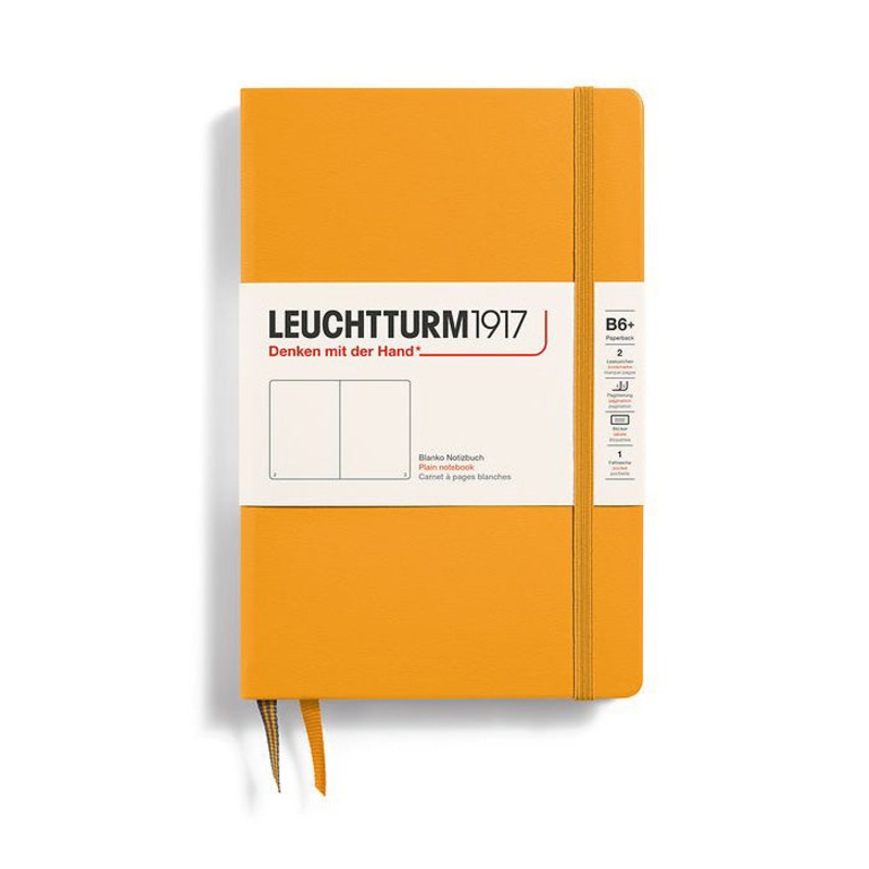 Leuchtturm1917 Paperback B6+ Hardcover Plain Notebook – Rising Sun