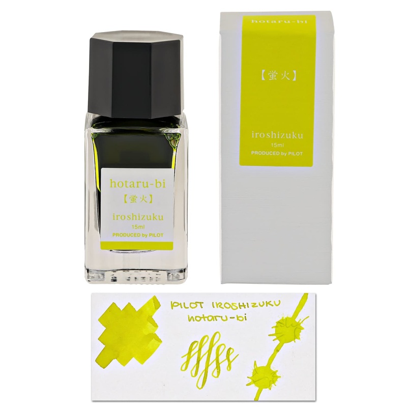 Pilot Iroshizuku Mini Bottled Ink in Hotaru-Bi (Light of Fireflies) – 15 mL