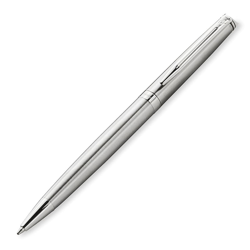 Waterman Hemisphere Ballpoint Pen in Stainless Steel with Chrome Trim