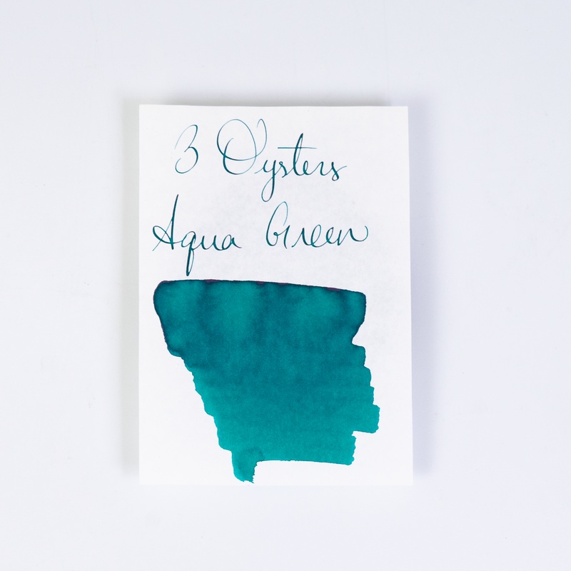 3 Oysters Aqua Green (38ml) Bottled Ink (Delicious)