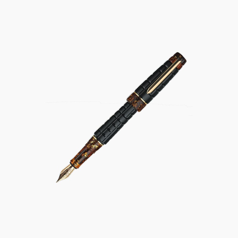 Benu Tessera Collection Fountain Pen in Black Amber
