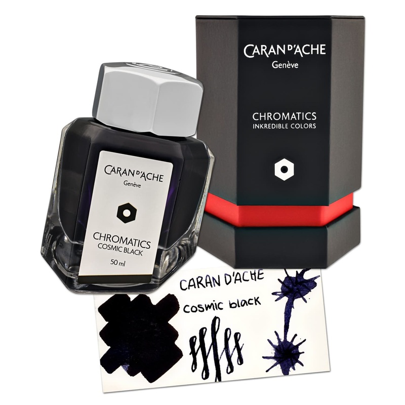 Caran d’Ache Chromatics Bottled Ink in Cosmic Black – 50 mL