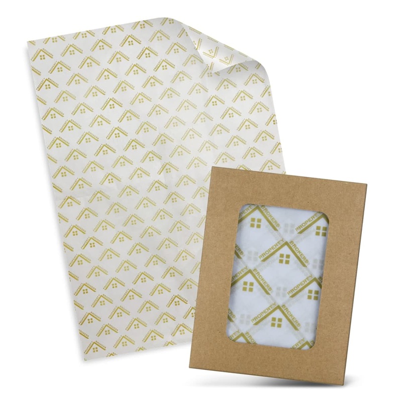Custom Tissue Paper with Envelope – White