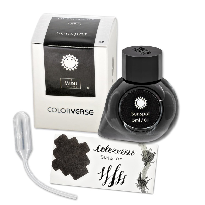 Colorverse Spaceward Mini Bottled Ink in Sunspot Black – 5mL