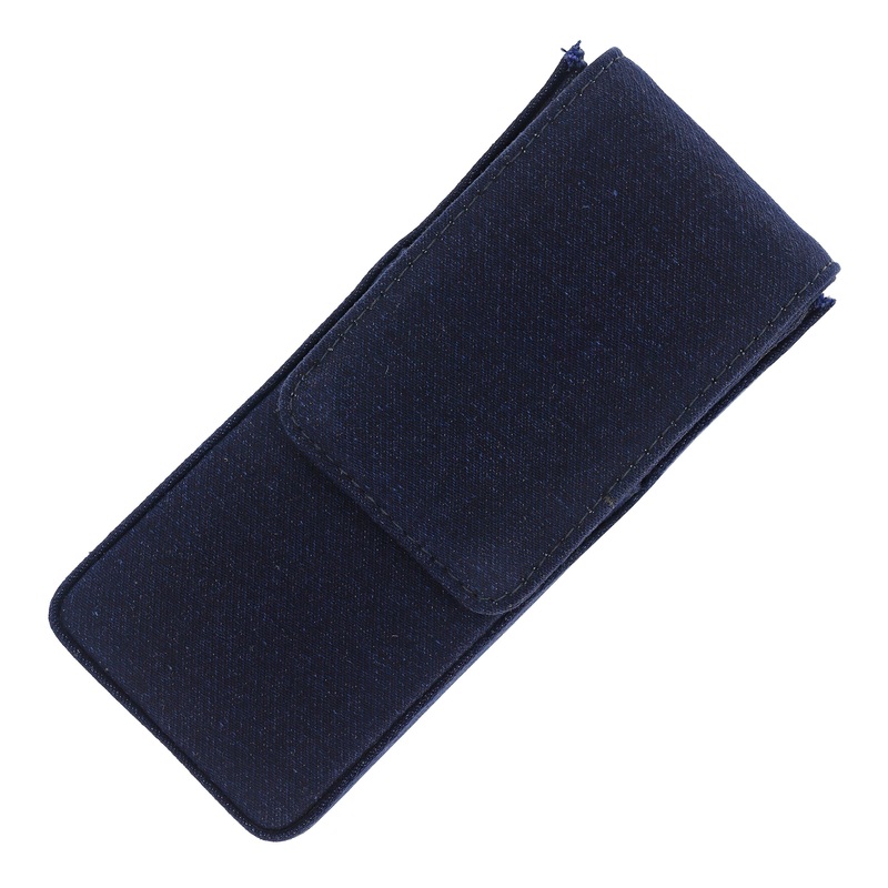 Girologio Cotton Denim Triple Magnetic Closure Pen Case
