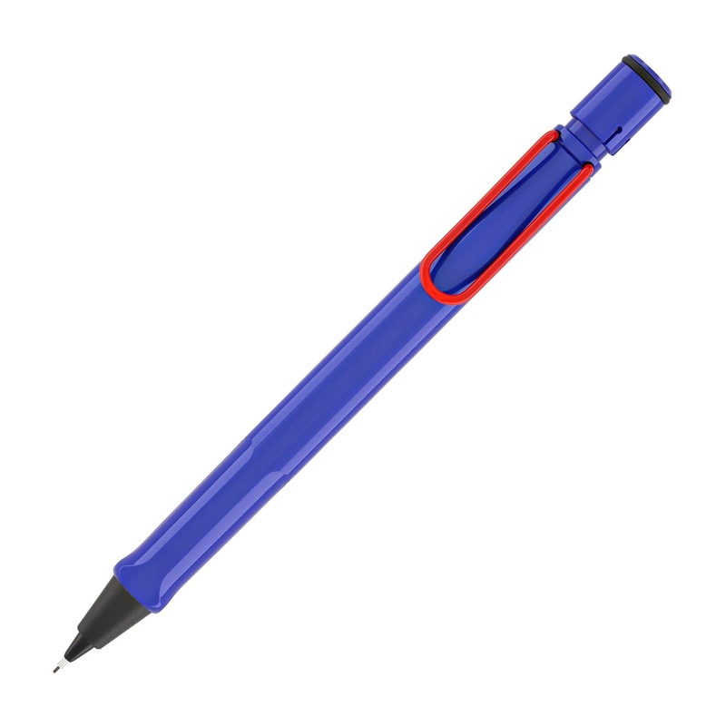 Lamy Safari Mechanical Pencil in Blue with Red Clip – 0.5mm