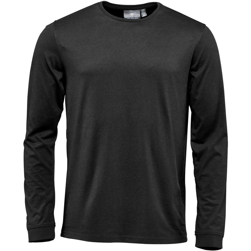 Men’s Torcello L/S Tee|Black|Graphite Heather|White