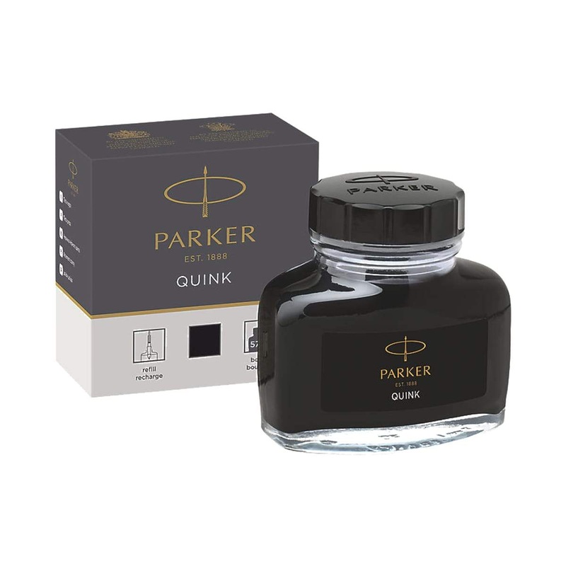 Parker Quink Ink Bottle 57ml|Blue Black|Washable Blue|Blue|Black