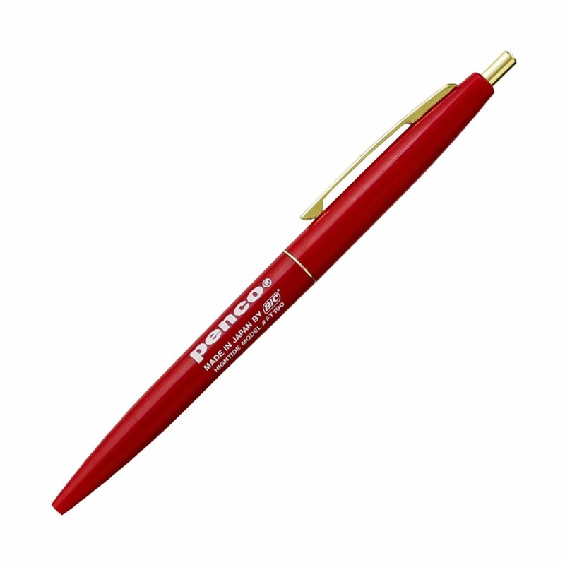 Penco Knock Ballpoint Pen – Red