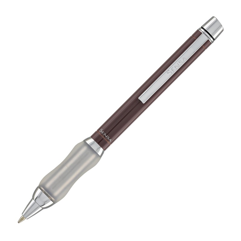 Sensa Metro Ballpoint Pen in Steel Espresso Brown