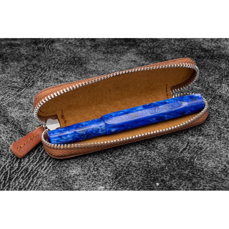 Galen Leather 1 Pen Case for Kaweco – Pocket Pen in Brown