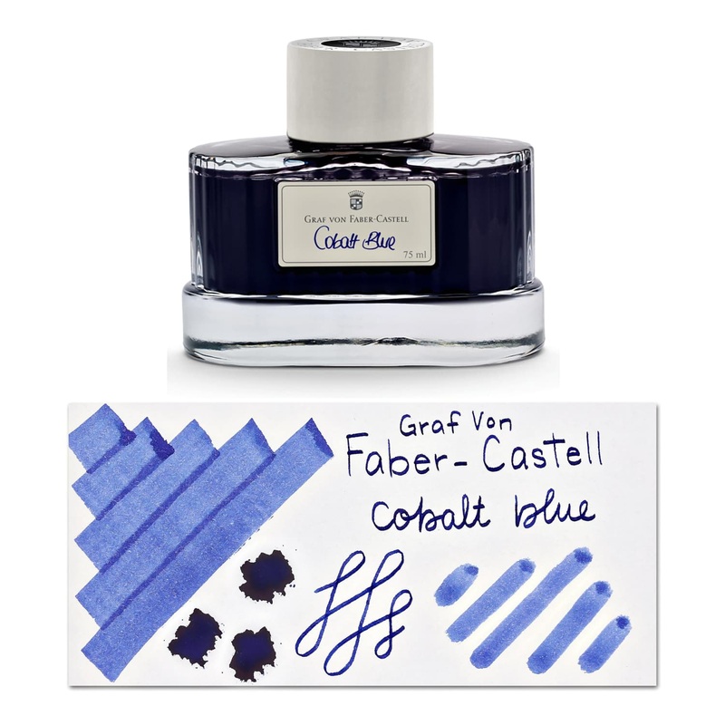 Graf von Faber-Castell Bottled Ink in Cobalt Blue – 75 mL