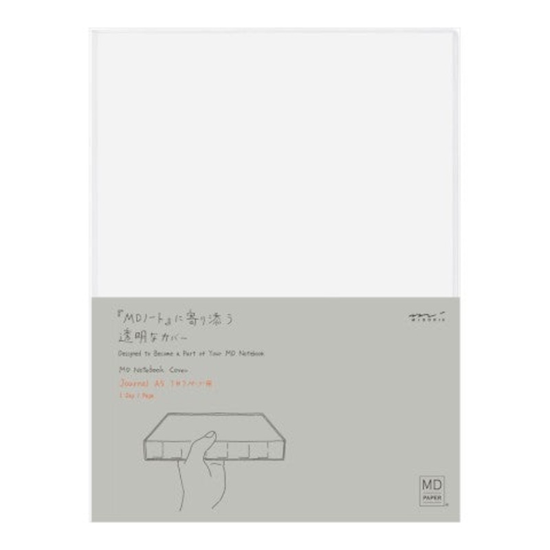 Midori A5 Codex 1 Day 1 Page Notebook Cover – Clear