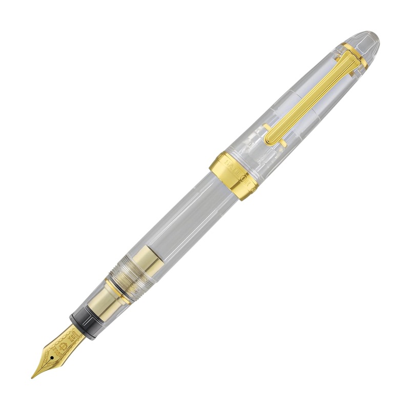 Sailor 1911 Large Fountain Pen in Transparent with Gold Trim – 21K Gold