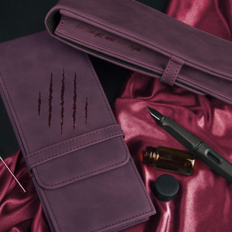Wearingeul 3 Pen Leather Pouch – Dr. Jekyll and Mr. Hyde