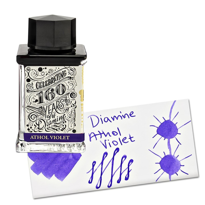 Diamine 160th Anniversary Bottled Ink in Athol Violet – 75 mL