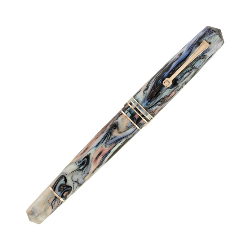 Leonardo Momento Zero Grande 2.0 Piston Fountain Pen – The Power of Flower – Dalia Eveline – Rose Gold Trim (Limited Edition)