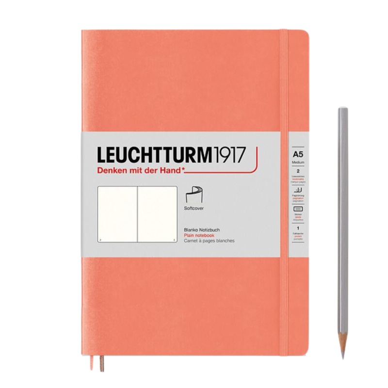 Leuchtturm1917 A5 Medium Softcover Notebook – Plain / Bellini