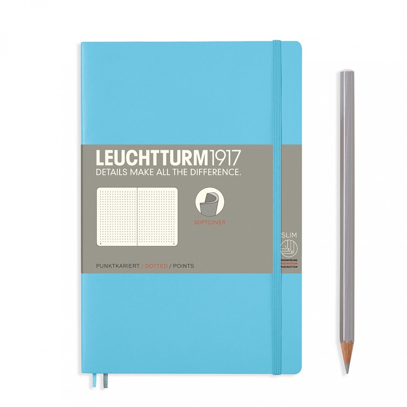 Leuchtturm1917 Softcover B6 Notebook Ice Blue – Dotted