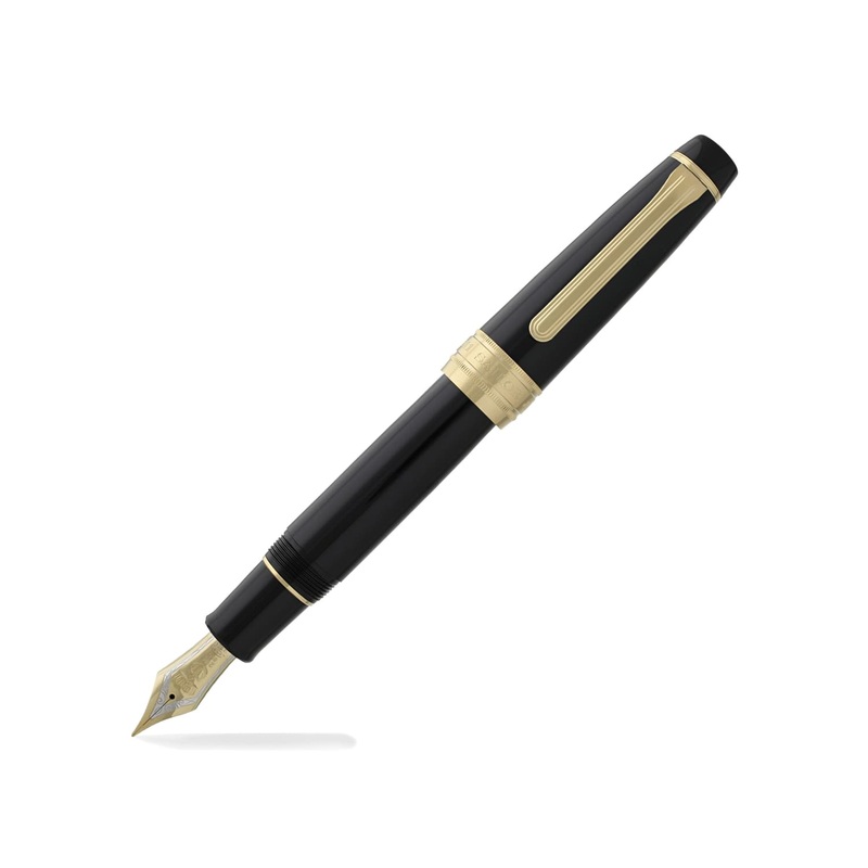 Sailor Pro Gear King of Pens Fountain Pen in Black with Gold Trim – 21K Gold