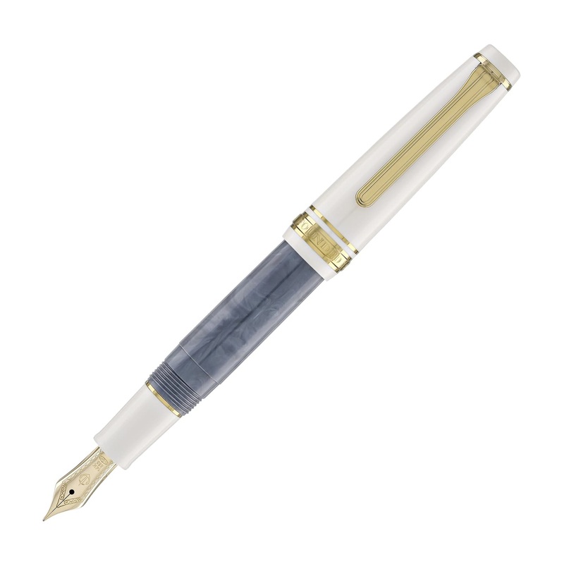 Sailor Pro Gear Slim Mini Rencontre Fountain Pen in Gris Fer – 14kt Gold Medium Fine Point