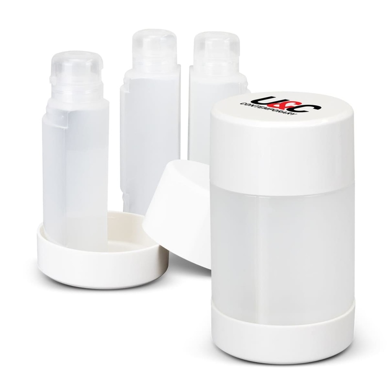 Travel Bottle Set|Clear White