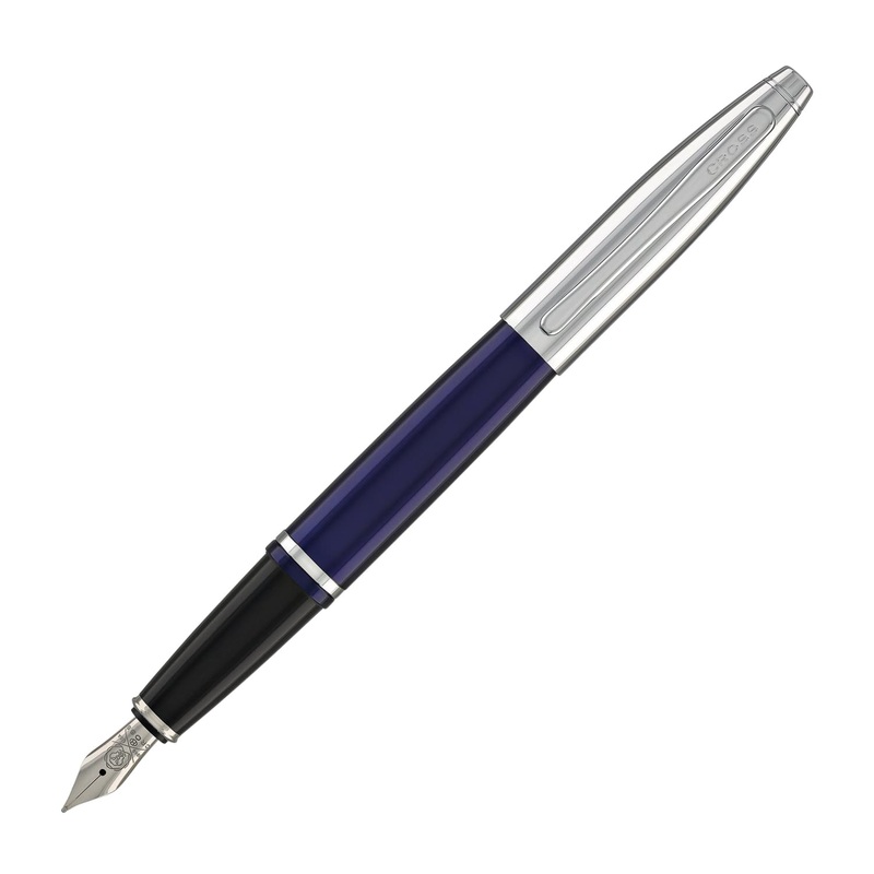 Cross Calais Fountain Pen in Blue Lacquer – Medium Point