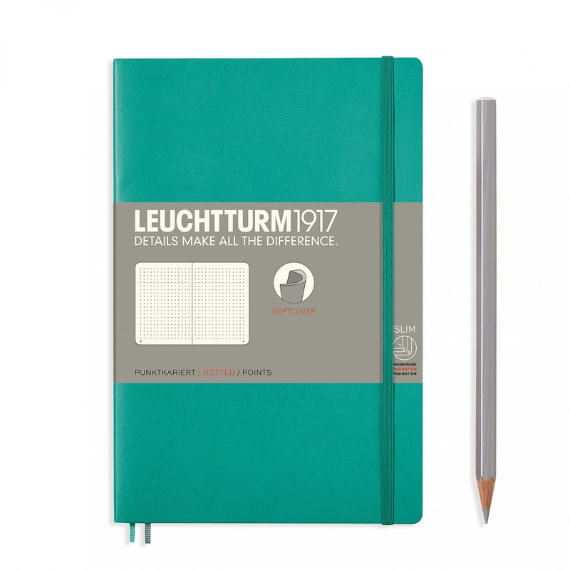 Leuchtturm1917 Softcover B6 Notebook Emerald – Dotted