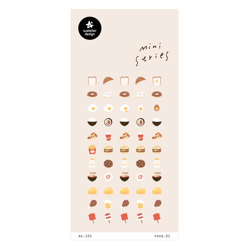 Suatelier Mini Series Sticker – Food.01 Sticker