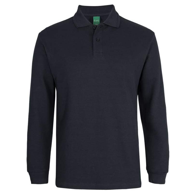 C of C L/S 320 G Popcorn Cotton Polo