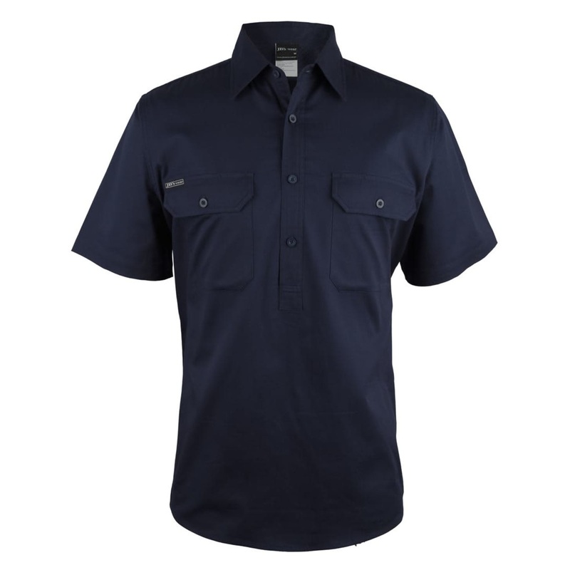 JB’s Close Front S/S 150 G Work Shirt Navy