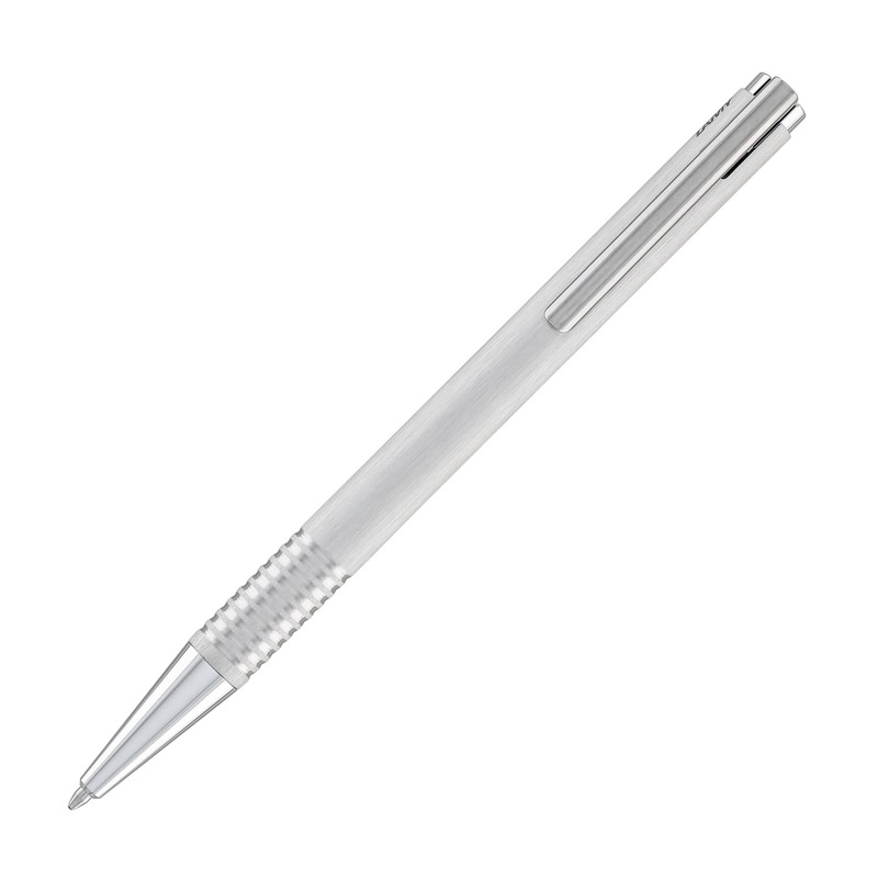Lamy Logo Ballpoint Pen in Brushed Stainless Steel