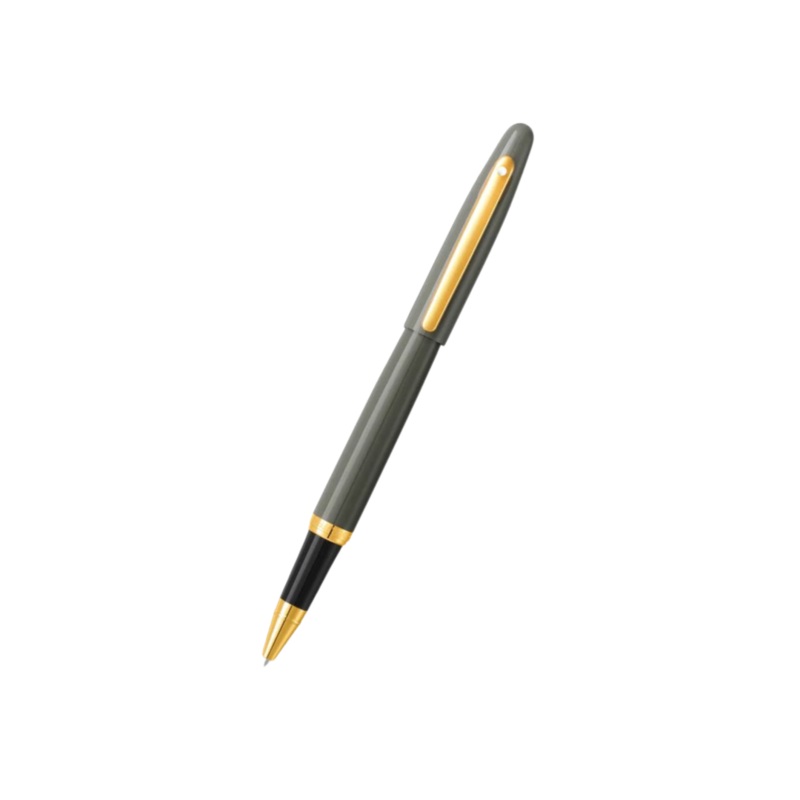 Sheaffer VFM E9427 Rollerball Pen – Glossy Light Gray with PVD Gold-tone Trims