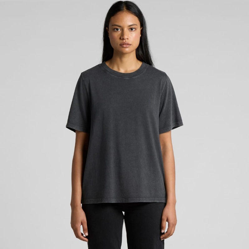 Wo’s Stone Wash Heavy Tee|Black Stone|Coal Stone|Grey Stone