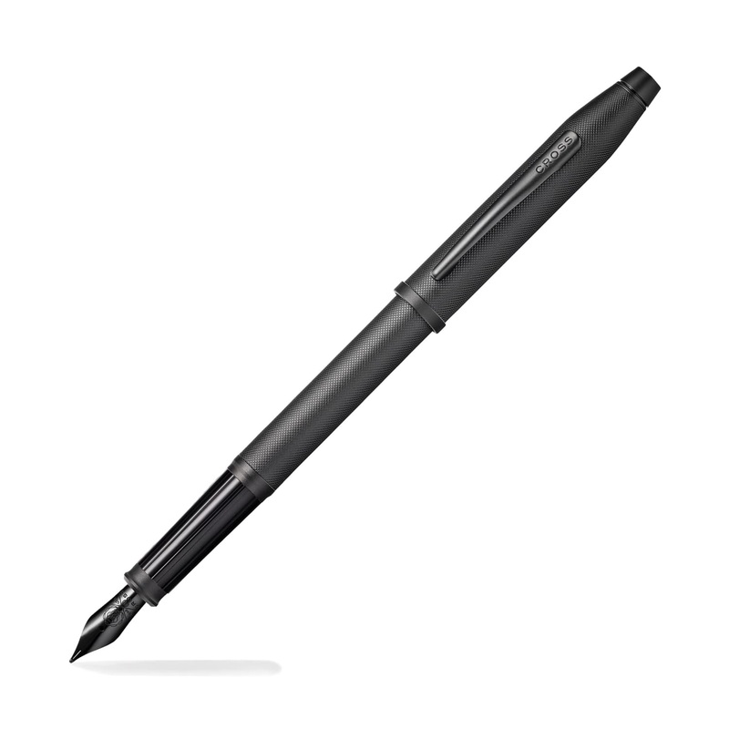 Cross Century II Fountain Pen in Black Micro Knurl with Black Trim