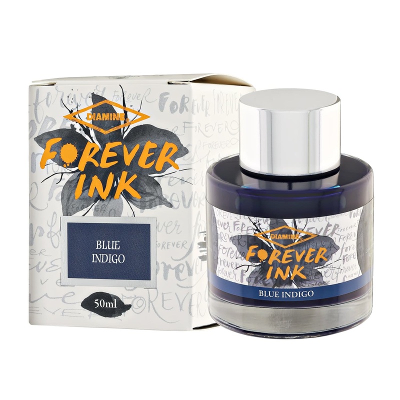 Diamine Forever Ink Bottled Ink in Blue Indigo – 50 ml