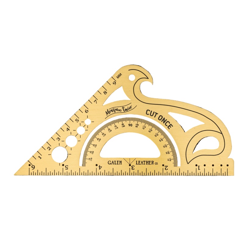 Galen Leather Brass The Drafting Companion (All-in-One Artisan Tool)