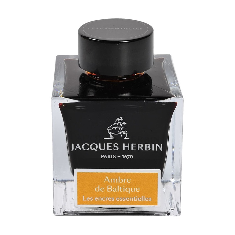J. Herbin Ambre de Baltique Essential Bottled Fountain Pen Ink – 50mL