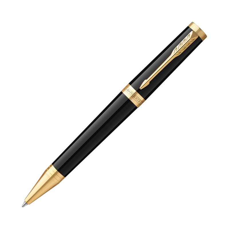 Parker Ingenuity Ballpoint Pen in Black with Gold Trim