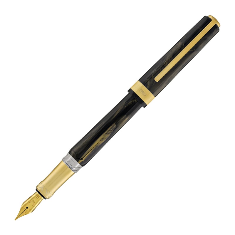 Visconti Opera Gold Fountain Pen in Black