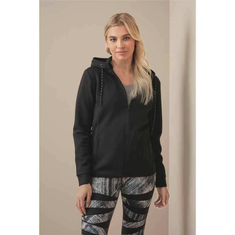 Women’s Recycled Scuba Jacket|Anthra Heather|Black Opal