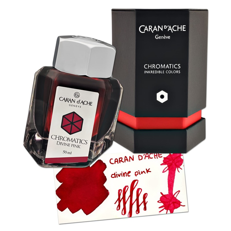 Caran d’Ache Chromatics Bottled Ink in Divine Pink – 50 mL